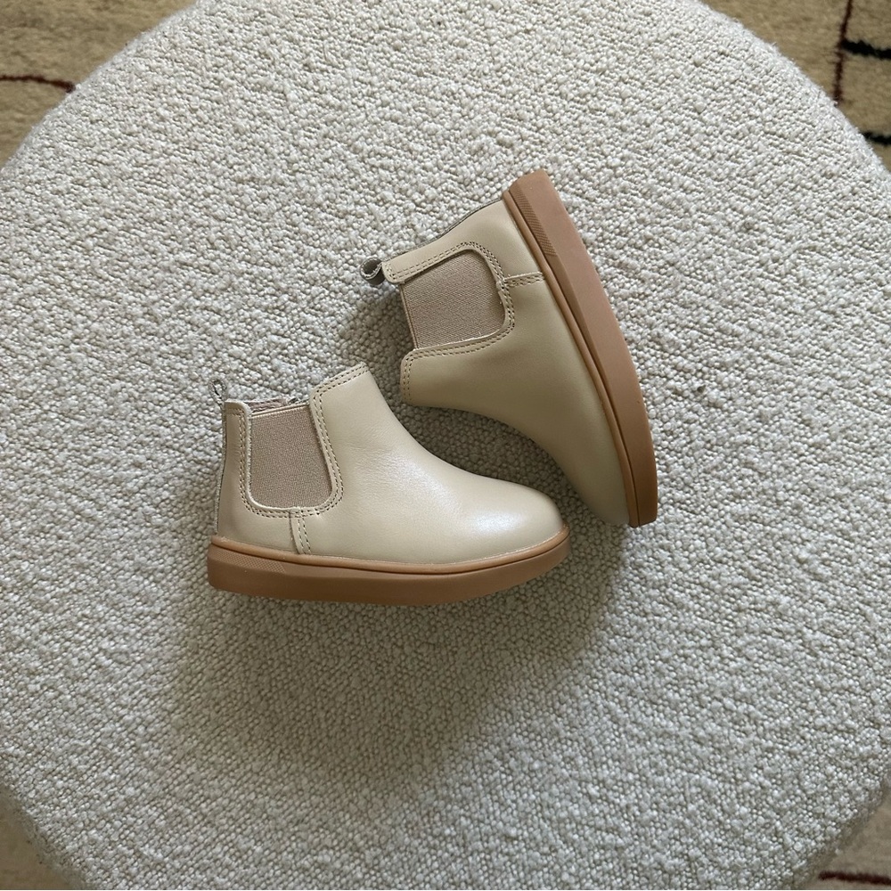 Consciously Baby - Leather Chelsea Boot, Bone